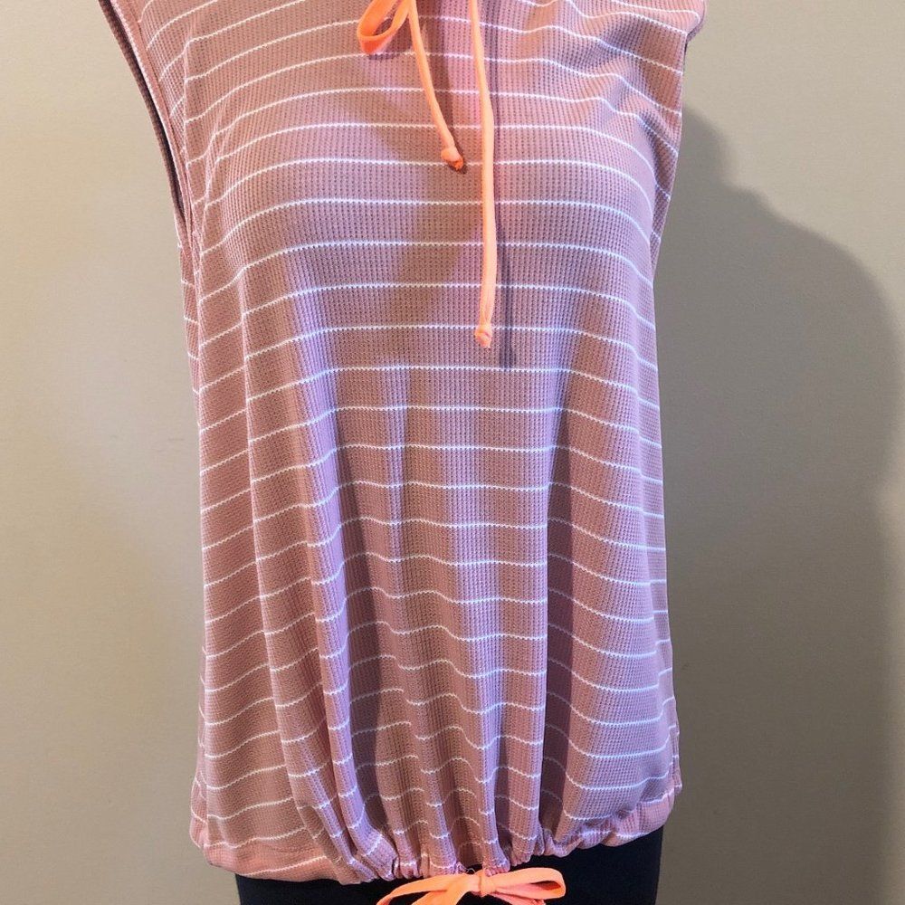 Pink Stripe Sleeveless Hoodie 5109 Small 4-6 NWT Boutique